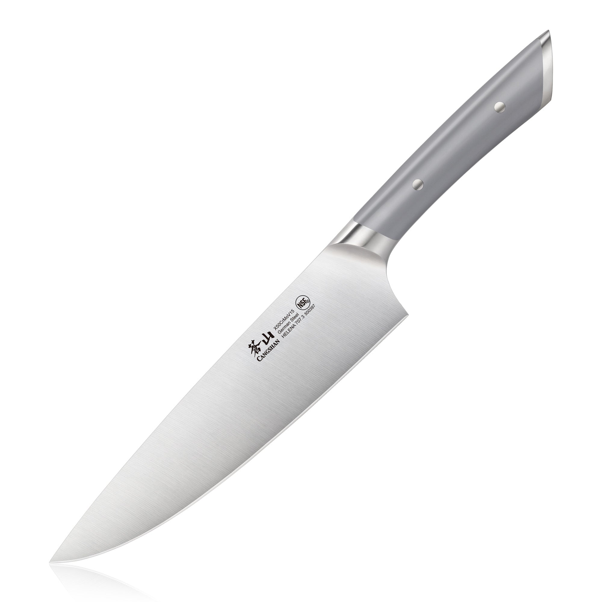 Cangshan L1 Series German Steel Forged 8 Chef's Knife, White