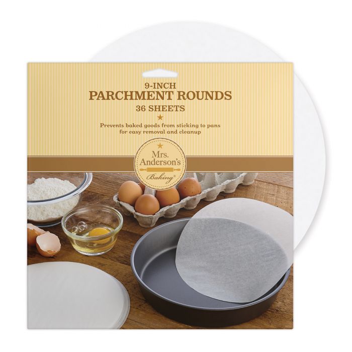 Mrs. Anderson's Baking Bleached Round Cake Parchment Paper 9"