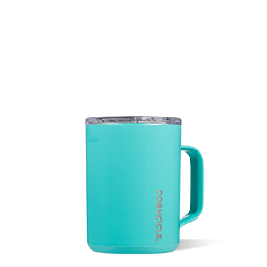 16 oz Coffee Mug in White Rose from Corkcicle, Insulated Travel Mug