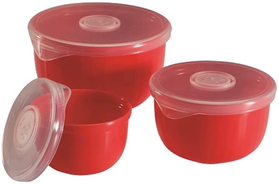 PrepEase Prep Bowl Set with Lids - Made in USA