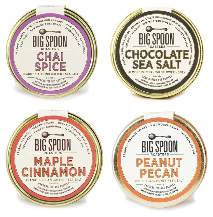 Big Spoon Nut Butters Mini Peanut Butter Variety Pack - 4 flavors