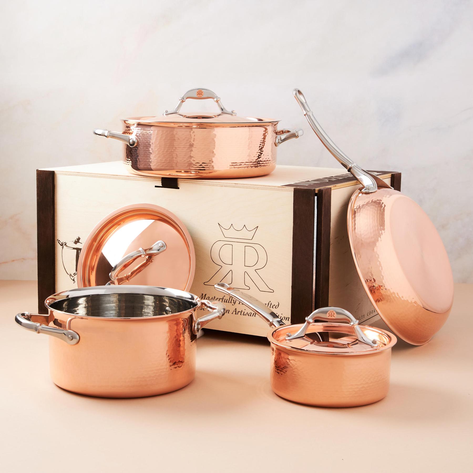 Copper Salt and Pepper Grinder Set - Artisan Cooking