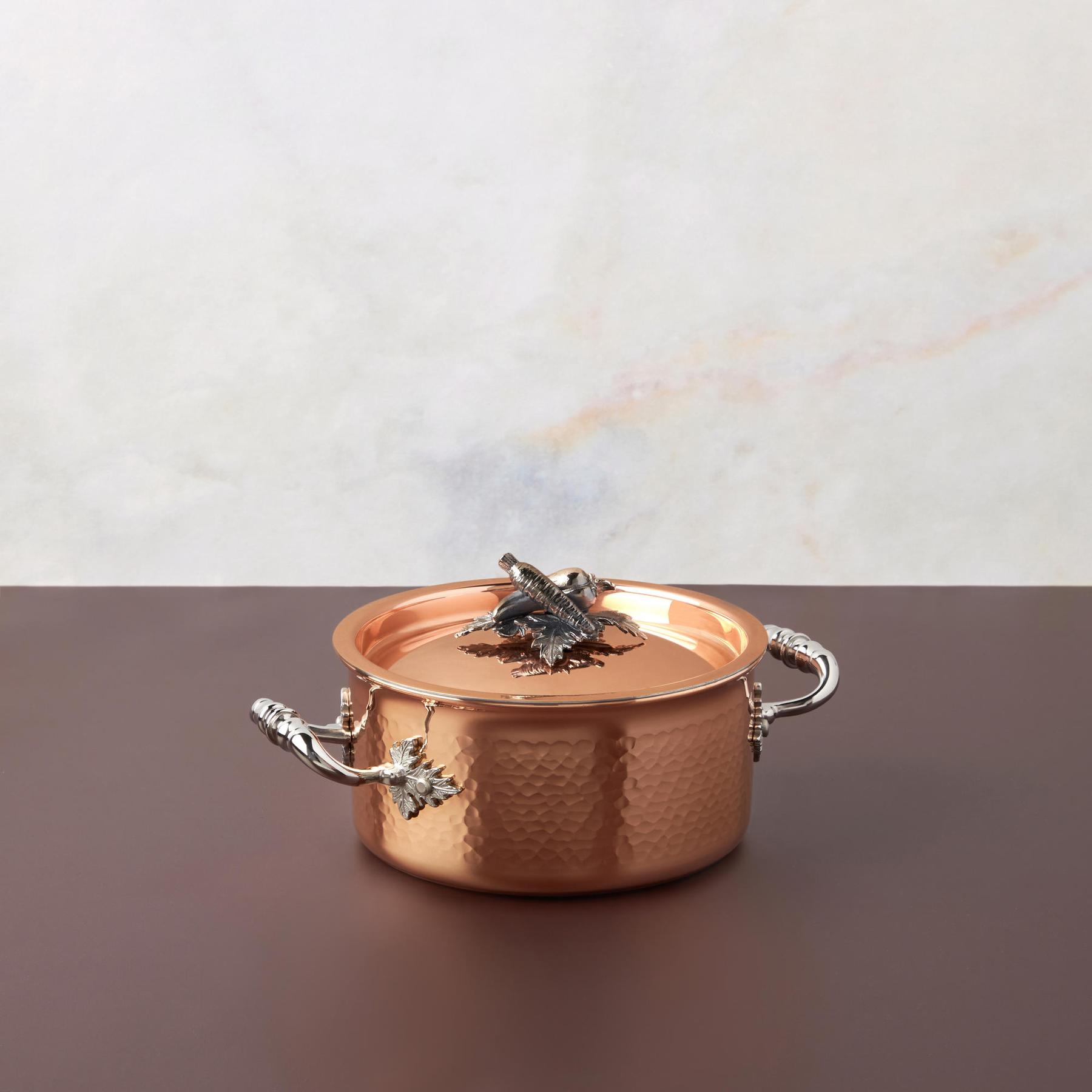 Ruffoni Symphonia Cupra 1.5 qt. Covered Copper Casserole