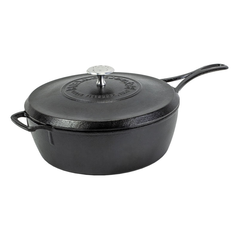 Lodge 9x13 Cast Iron Casserole, Black