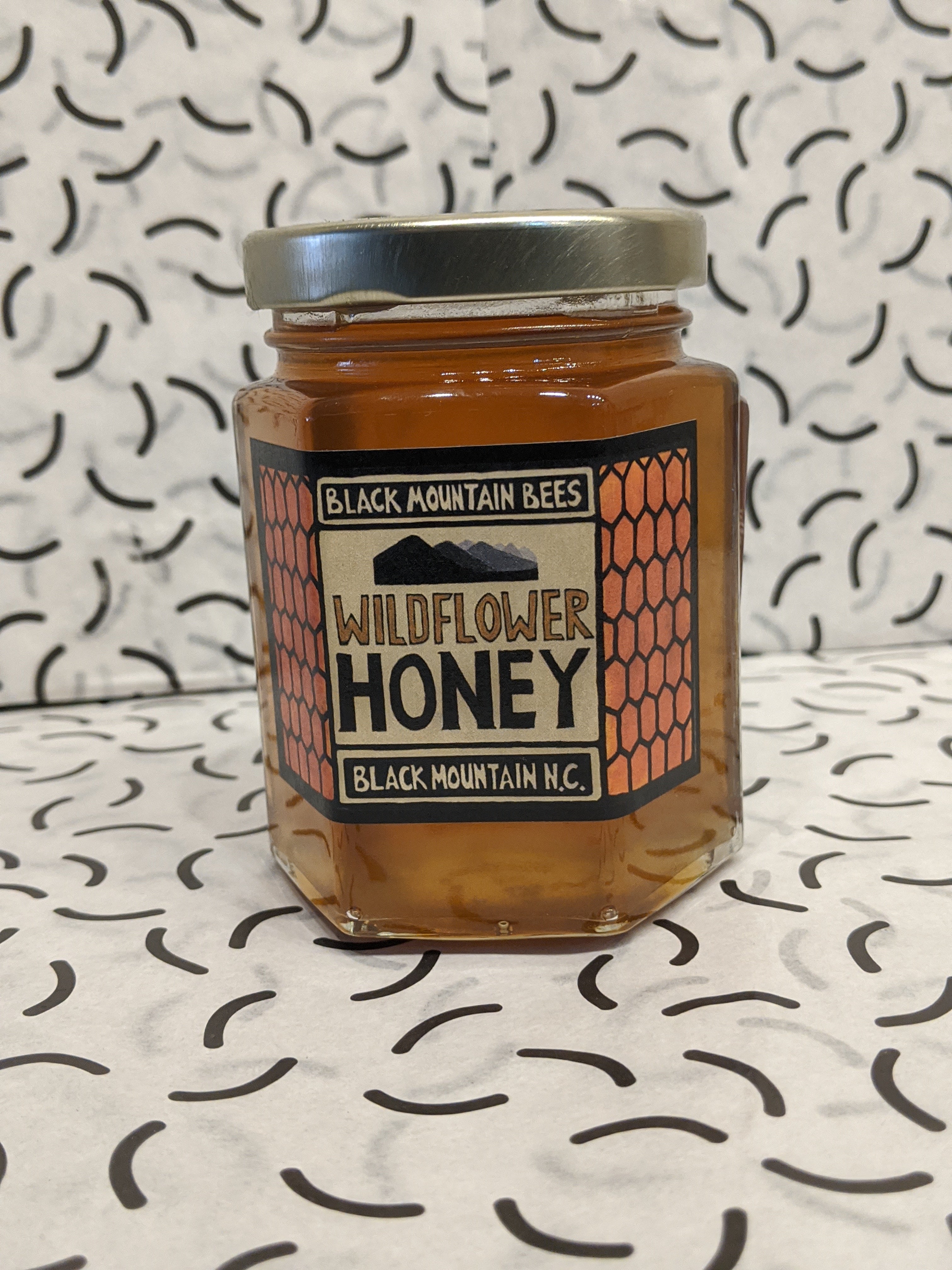 Wildflower Honey Hex Jar 9 oz
