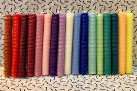 Hand Rolled Beeswax Taper Candles, Sold Individually