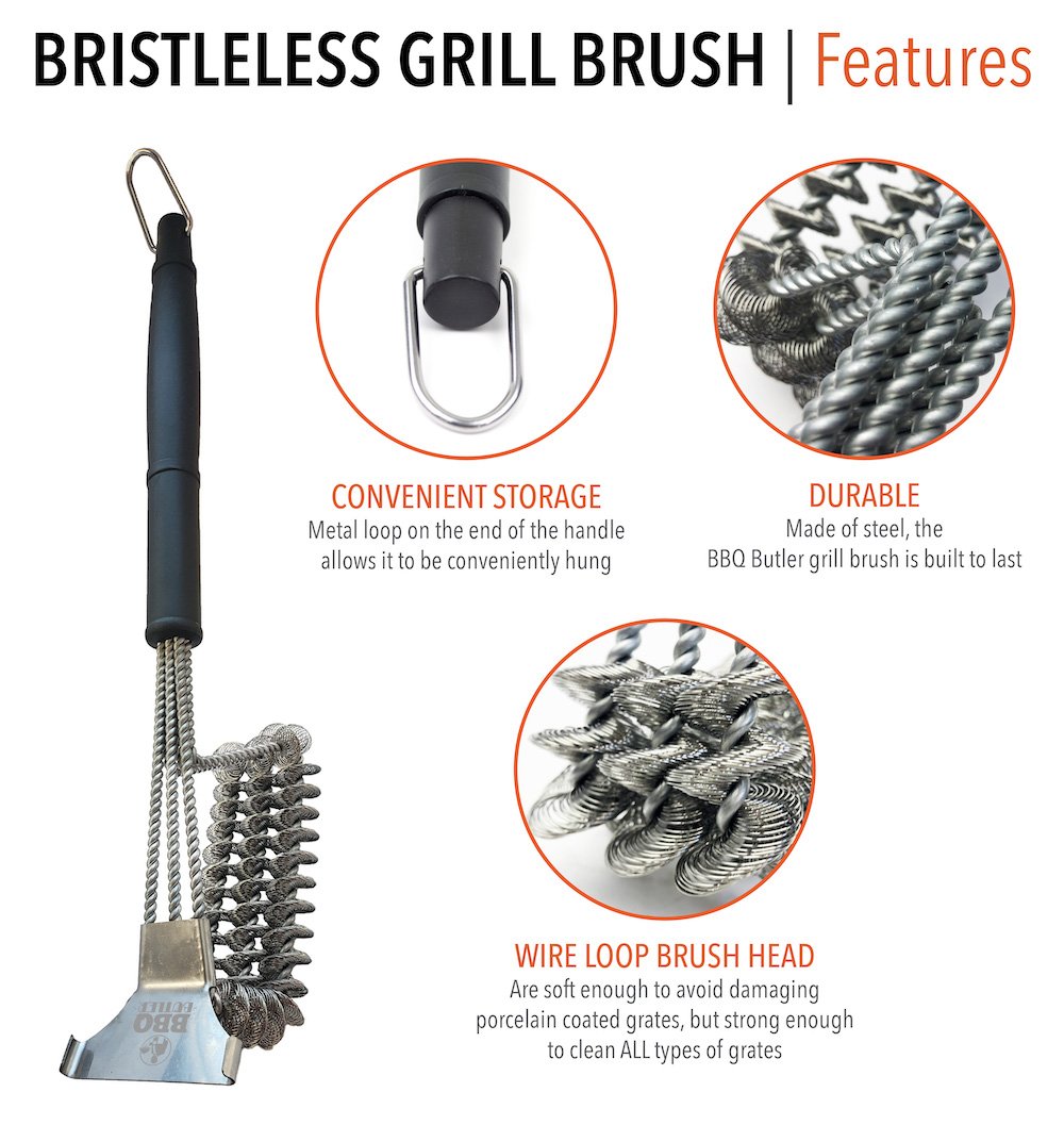 BBQ Butler Bristleless Grill Brush