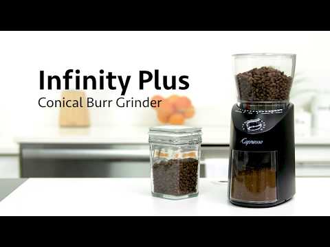 Capresso Infinity Plus Conical Burr Grinder, Black-3