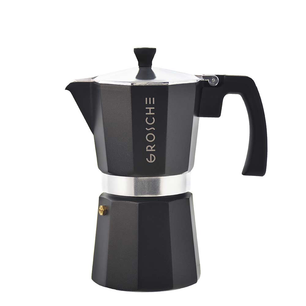 GROSCHE Milano Stone Stovetop Espresso Maker Moka Pot, Home Espresso Coffee  Maker - 9 cup Fossil Grey 