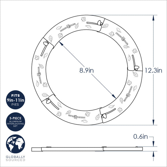 Nordicware Adjustable Pie Crust Shield