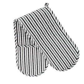 Mrs. Anderson's Baking Cotton Double Oven Mitt, Black