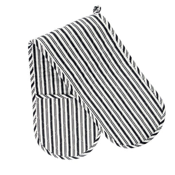Mrs. Anderson's Baking Cotton Double Oven Mitt, Black