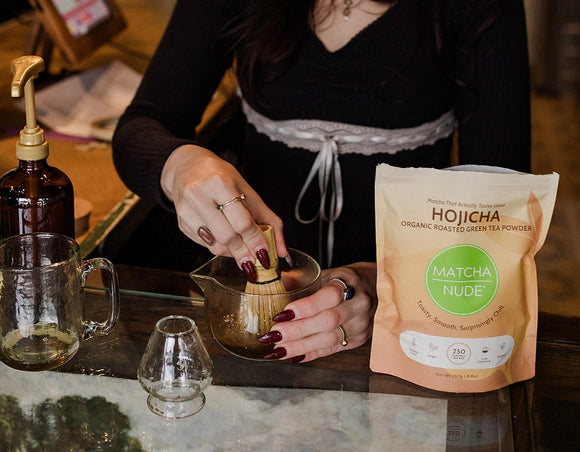 Matcha Nude Clear Glass Whisk Holder