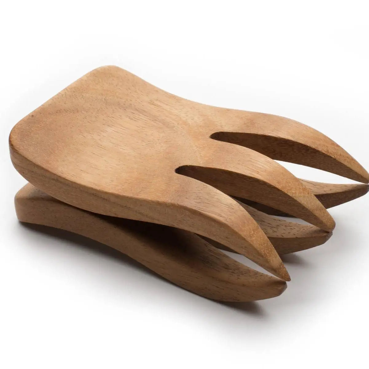 Ironwood Gourmet Acacia Bear Claw Salad Servers, Set 2