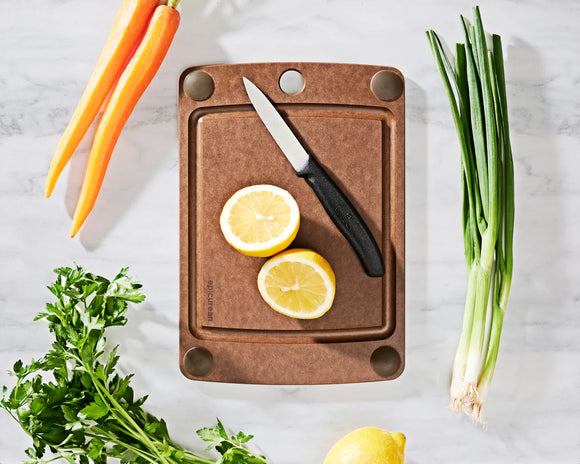 Epicurean All-in-One Series Cutting Board, Nutmeg/Black feet, Multiple Sizes