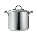 Tramontina Covered Stainless Steel Stock Pot, 12 Qt