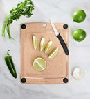 Epicurean All-in-One Series Cutting Board, Natural/Black feet, Multiple Sizes-2