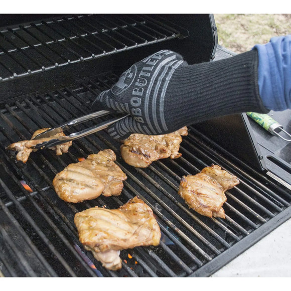 BBQ Butler Heat Resistant Black Fabric Glove, Single