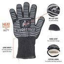 BBQ Butler Heat Resistant Black Fabric Glove, Single