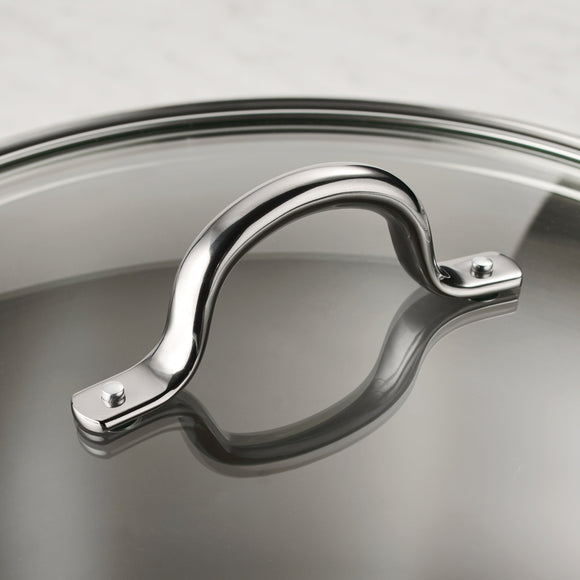 Tramontina Covered Stainless Steel Stock Pot, 12 Qt