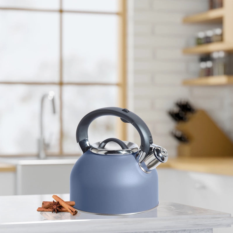 OGGI Stovetop Whistling Tea Kettle, Blue