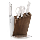 Cangshan HELENA 6pc Knife Block Set, Forged German Steel, HUA Acacia Block, White-2