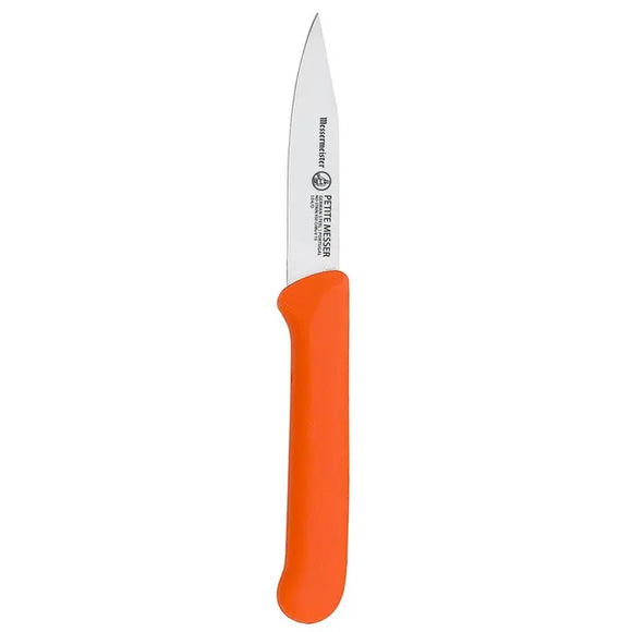 Messermeister 3'' Clip Point Paring Knife w/ Matching Sheath, Orange