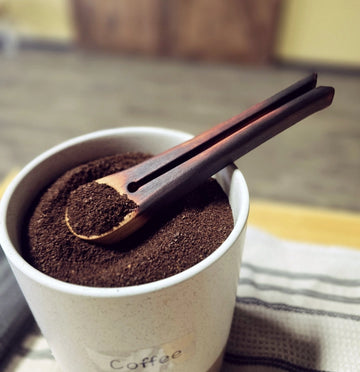 Two Ravens Handmade Wood Coffee Scoop & Bag Clip