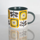 Mod Lounge Paper Co Mid Century Sunflower Matte Mug