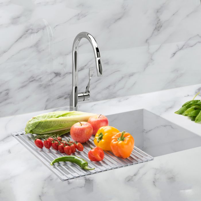 HIC Kitchen Roll-Up Dish Drying Rack