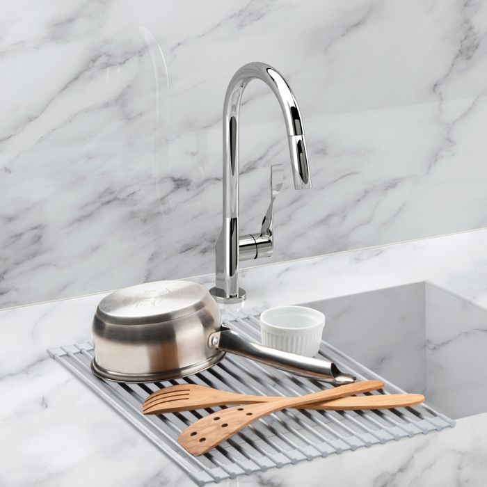HIC Kitchen Roll-Up Dish Drying Rack