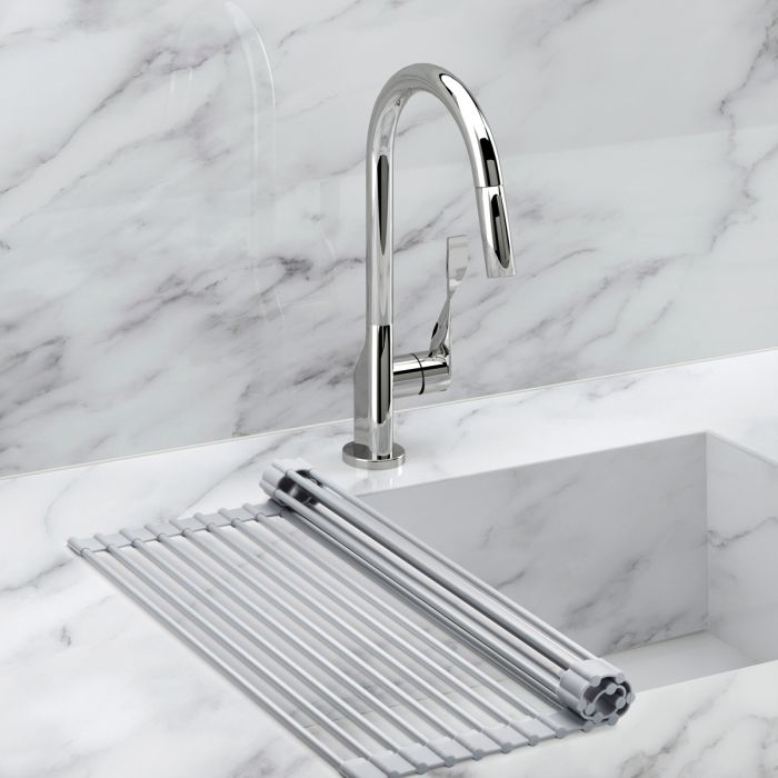 HIC Kitchen Roll-Up Dish Drying Rack