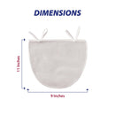 HIC Kitchen Unbleached Nut Milk Bag with Drawstring Closure-4