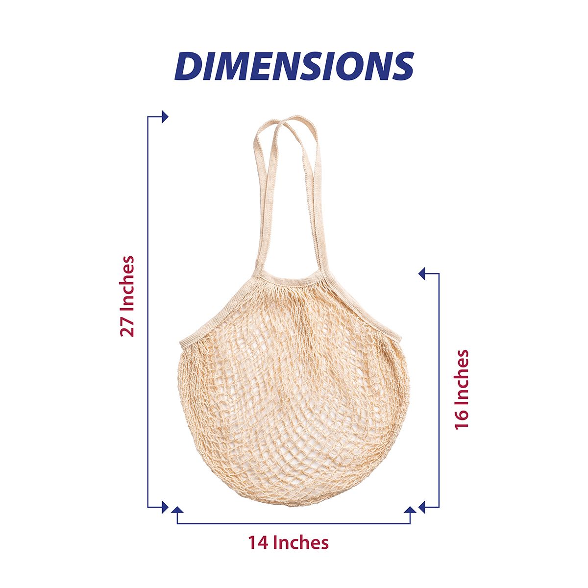 HIC Kitchen Reusable French Market Bags, Set of 2