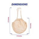 HIC Kitchen Reusable French Market Bags, Set of 2-4