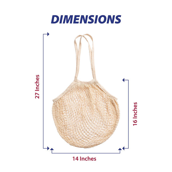 HIC Kitchen Reusable French Market Bags, Set of 2