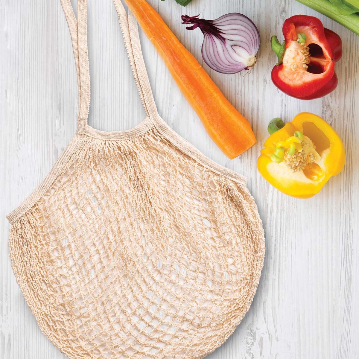 HIC Kitchen Reusable French Market Bags, Set of 2