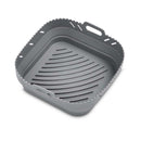 HIC Kitchen Collapsible Silicone Square Air Fryer Basket Liner, 7qt