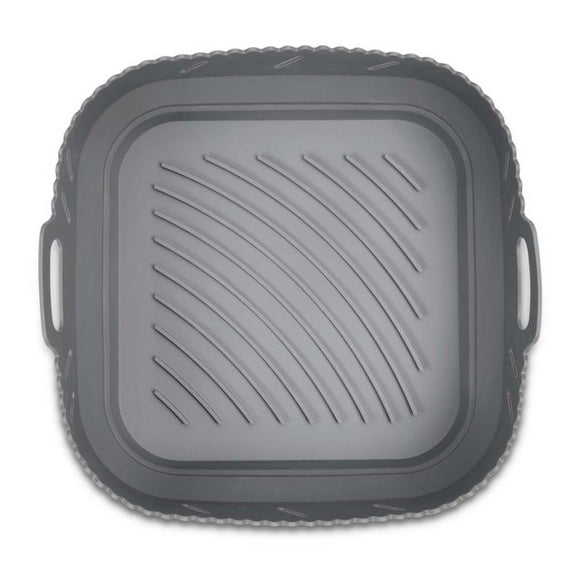 HIC Kitchen Collapsible Silicone Square Air Fryer Basket Liner, 7qt