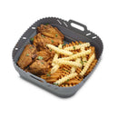 HIC Kitchen Collapsible Silicone Square Air Fryer Basket Liner, 7qt-5