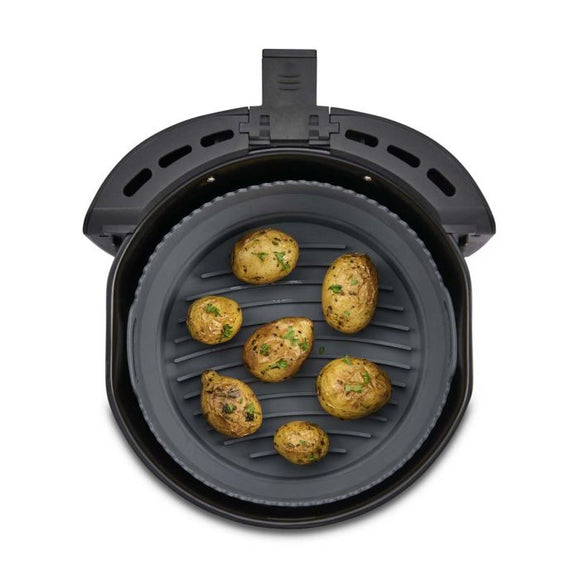 HIC Kitchen Collapsible Silicone Round Air Fryer Basket Liner, 7qt
