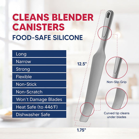 HIC Kitchen Blender Spatula, 12.5in