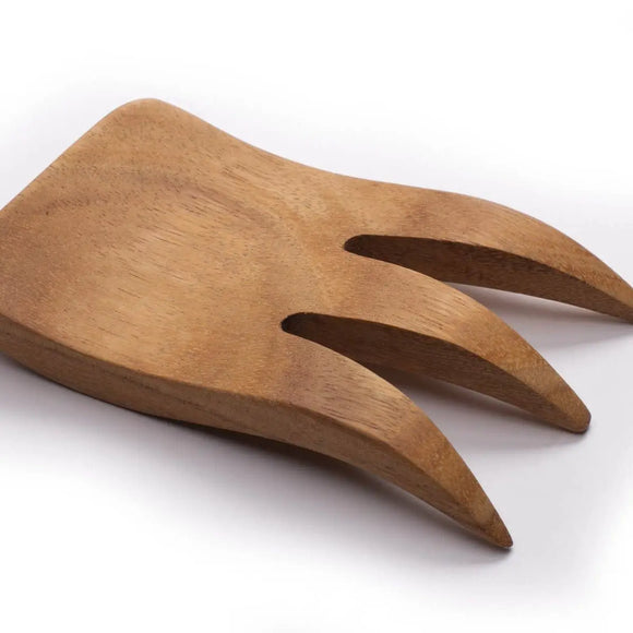Ironwood Gourmet Acacia Bear Claw Salad Servers, Set 2