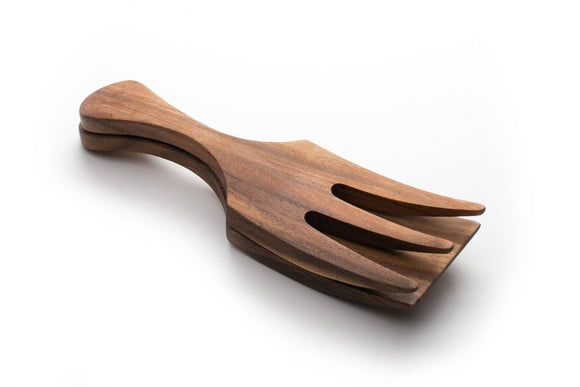 Ironwood Large Fruit and Salad Acacia Utensil Set, 10"
