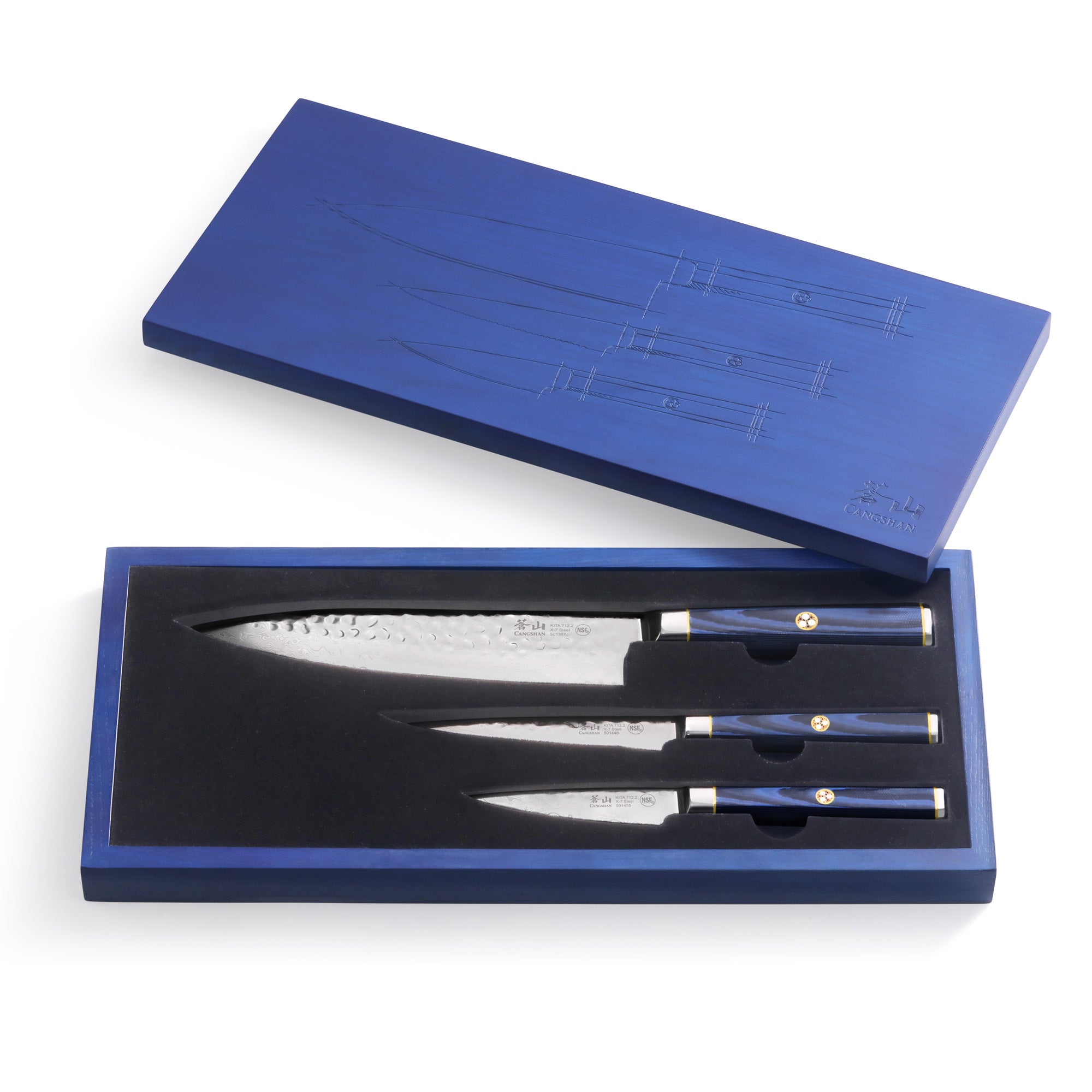 Cangshan KITA 3-piece Starter Knife Set, Ash Box