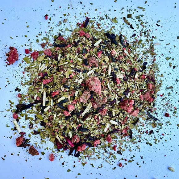 Full Moon Tea Company Hibiscus Berry Yerba Mate