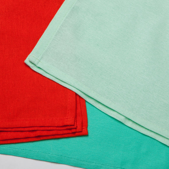 Now Designs Floursack Dishtowels, Set of 3, Multiple Colors