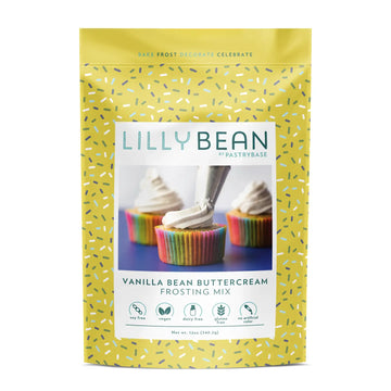 LillyBean Baking Vegan & Gluten-Free Vanilla Bean Buttercream Frosting Mix