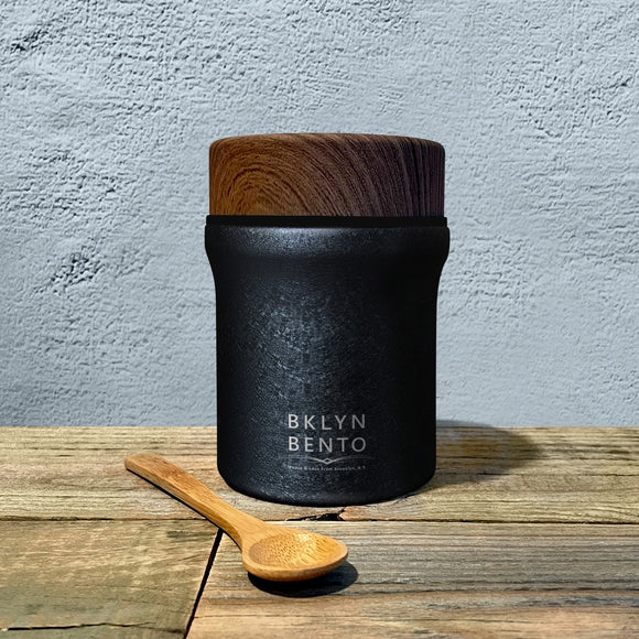 Bklyn Bento Williamsburg Food Jar Medium (14oz) + Bamboo Spoon, Multiple Colors