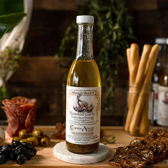 Cucina Aurora Roasted Garlic Olive Oil, 12 oz